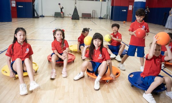 Preschool and primary school students participate in after school activities at ISSP