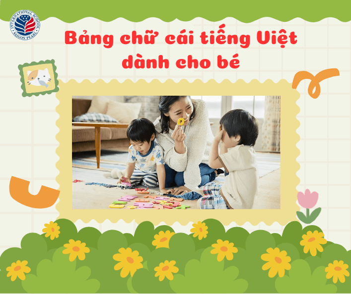 bảng chữ cái tiếng việt dành cho bé