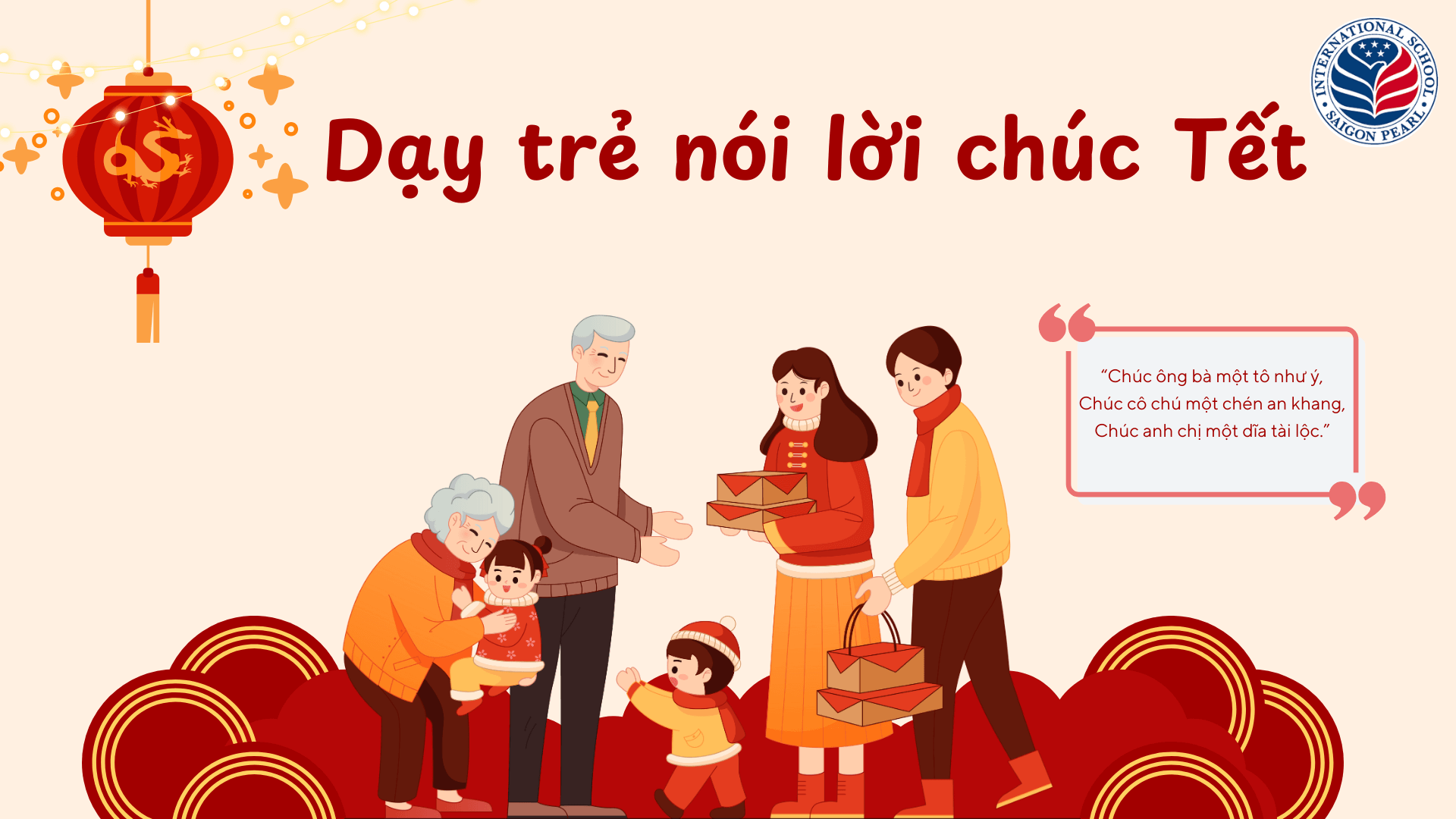 Dạy trẻ chúc Tết