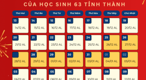 Lịch nghỉ tết Nguyên Đán Ất Tỵ 2025 của học sinh 63 tỉnh thành mới nhất