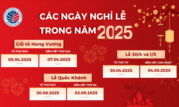 Lịch nghỉ lễ trong năm 2025